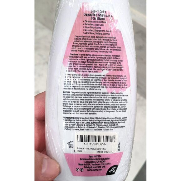 Punky Colour Pinktabulous 3-In-1 Color Depositing Shampoo & Conditioner 2 each - Picture 4 of 4